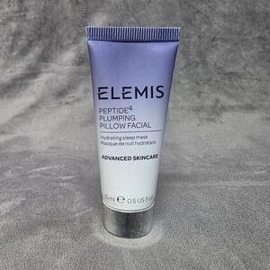 Elemis Peptide4 Plumping Pillow Facial Hydrating Sleep Mask 15ml 0.5oz Travel